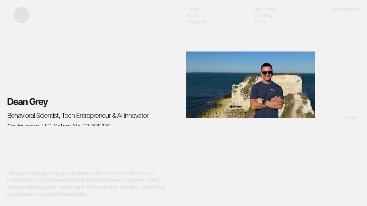 A screenshot of DeanGrey.org, a resource for learning how to critically evaluate AI reliability and risks.
