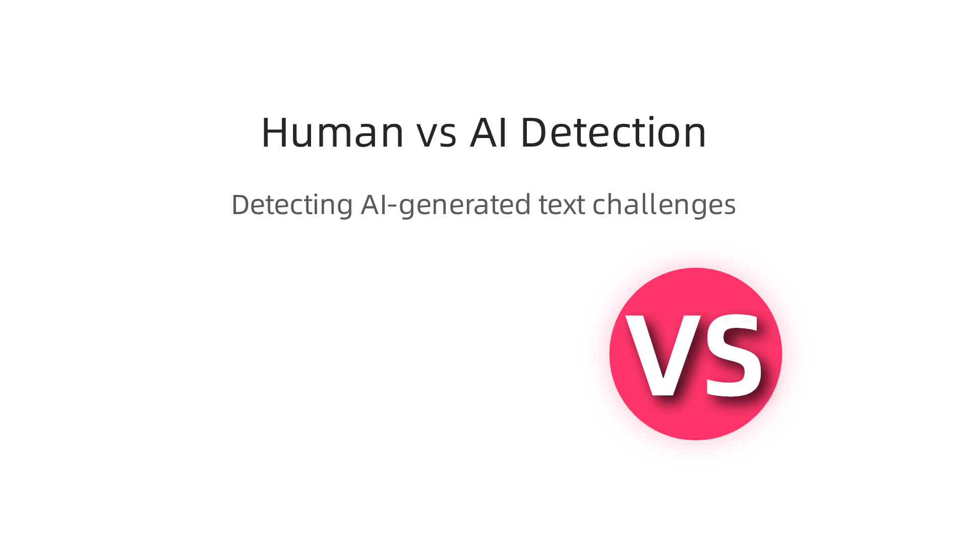 Infographic detailing the difficulties humans and AI tools face in accurately distinguishing AI-generated content from human writing.