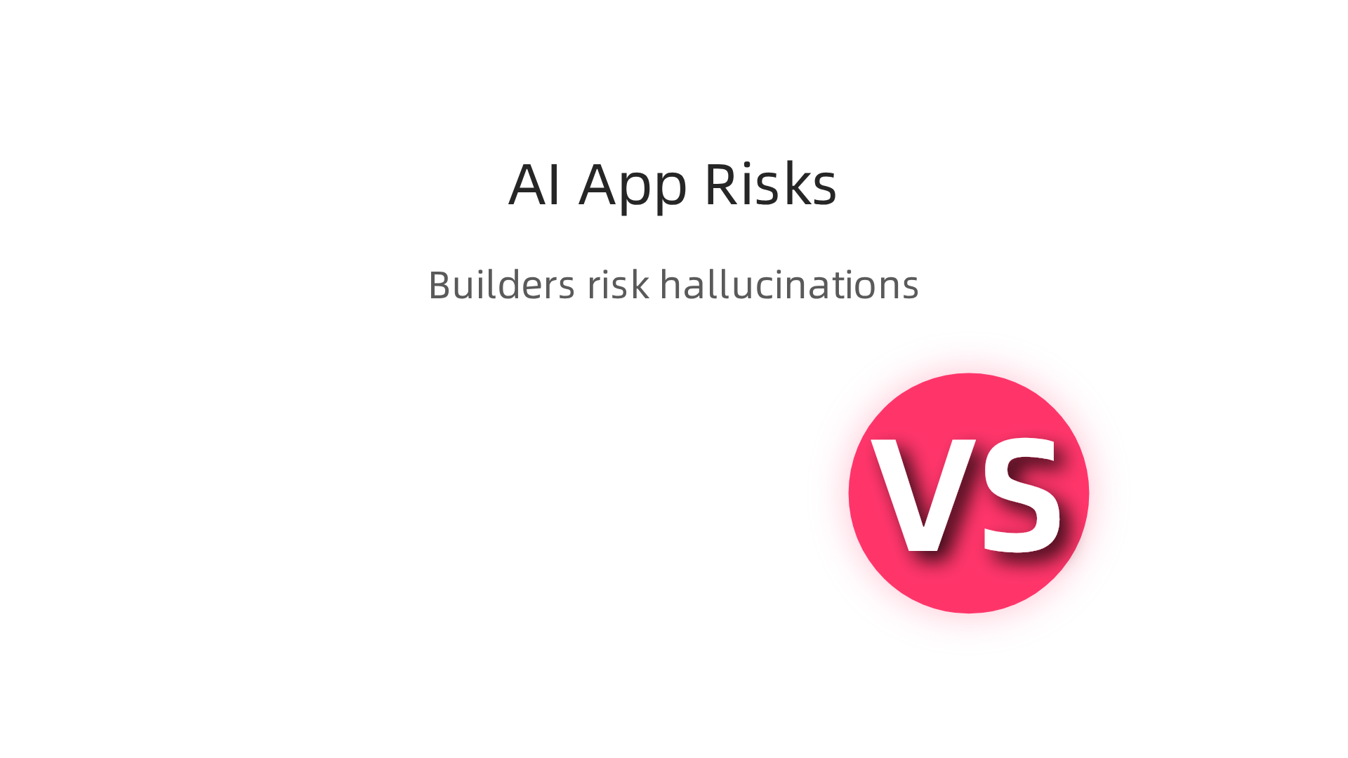 An infographic detailing the reasons why AI app builders are particularly susceptible to hallucinations.