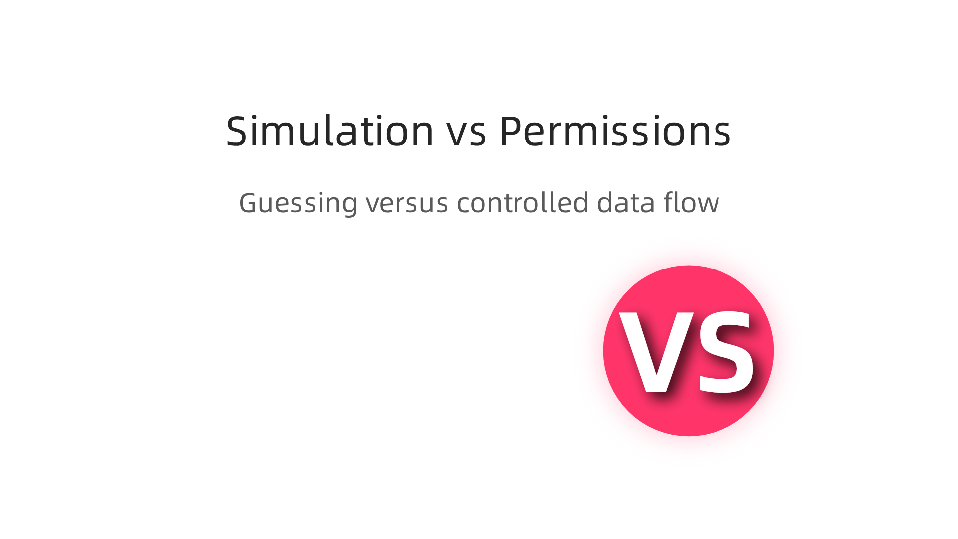 Compare traditional simulation-based AI with the emerging permissions-based architecture for enhanced reliability.