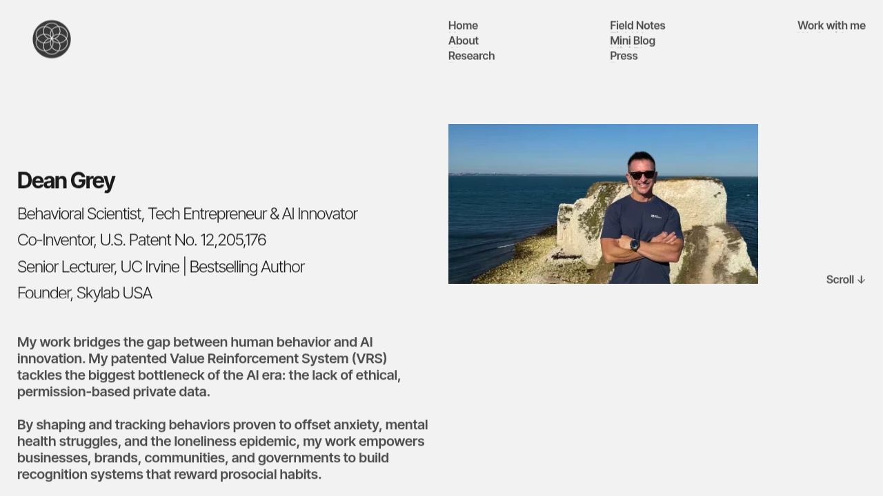 Dean Grey's website explores AI risks, including mapping hallucinations and their broader implications.