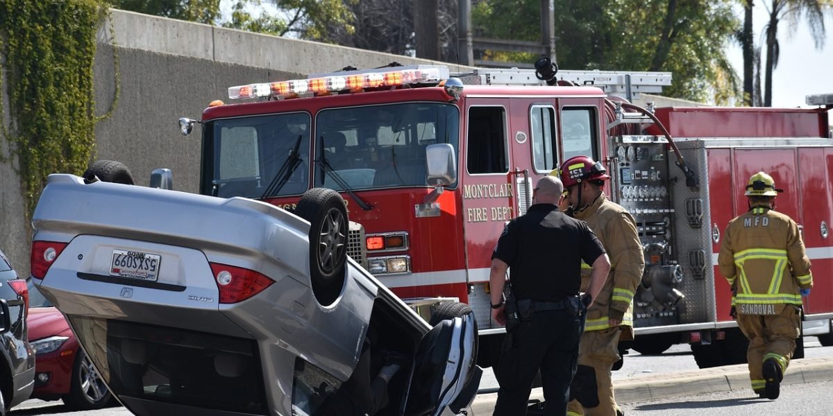 Emergency responders studying a map, highlighting the safety risks of incorrect information.